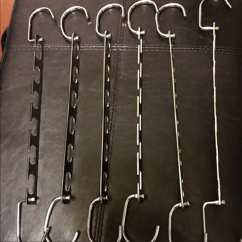 Stainless steel metal hanger cascade organizer. New.